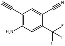 4-氨基-5-乙炔基-2-(三氟甲基)苯甲腈 结构式