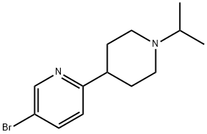 5-Bromo-1'-isopropyl-1',2',3',4',5',6'-hexahydro-[2,4']bipyridinyl 结构式