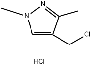 4-(氯甲基)-1,3-二甲基-1H-吡唑盐酸盐 结构式