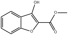 3-羟基-1-苯并呋喃-2-甲酸甲酯 结构式