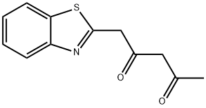 1-(1,3-苯并噻唑-2-基)戊烷-2,4-二酮 结构式