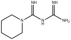 N-[氨基(亚氨基)甲基]哌啶-1-甲酰亚胺酰胺 结构式
