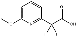 二氟(6-甲氧基吡啶-2-基)乙酸 结构式