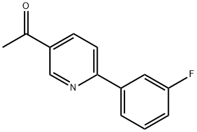 1-[6-(3-Fluorophenyl)pyridin-3-yl]ethanone 结构式