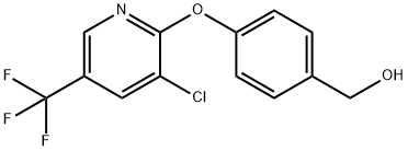 (4-((3-氯-5-(三氟甲基)吡啶-2-基)氧基)苯基)甲醇 结构式