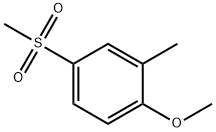 1-Methoxy-2-methyl-4-(methylsulfonyl)benzene 结构式