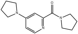 Pyrrolidin-1-yl-(4-pyrrolidin-1-ylpyridin-2-yl)methanone 结构式