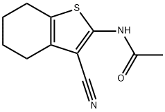 N-(3-氰基-4,5,6,7-四氢-苯并[B]噻吩-2-基)-乙酰胺 结构式
