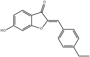 2-(4-乙基苯亚甲基)-6-羟基-苯并 结构式