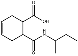 6-[(仲丁基氨基)羰基]环己-3-烯-1-羧酸 结构式