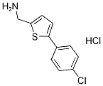 [5-(4-Chlorophenyl)thien-2-yl]methylamine hydrochloride 结构式