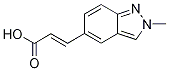 trans-3-(2-Methyl-2H-indazol-5-yl)prop-2-enoic acid 结构式