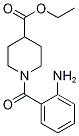 1-(2-Aminobenzoyl)-4-(ethoxycarbonyl)piperidine, (2-Aminophenyl)[4-(ethoxycarbonyl)piperidin-1-yl]methanone 结构式