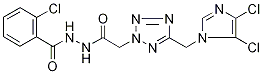 N'1-(2-chlorobenzoyl)-2-{5-[(4,5-dichloro-1H-imidazol-1-yl)methyl]-2H-1,2,3,4-tetraazol-2-yl}ethanohydrazide 结构式