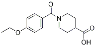 1-(4-Ethoxybenzoyl)piperidine-4-carboxylic acid 结构式