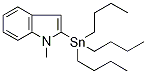 1-Methyl-2-(tributylstannyl)-1H-indole 结构式