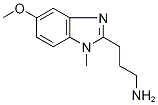 3-(5-Methoxy-1-methyl-1H-benzimidazol-2-yl)propylamine 结构式