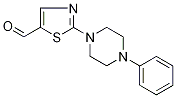 2-(4-Phenylpiperazin-1-yl)-1,3-thiazole-5-carboxaldehyde 结构式