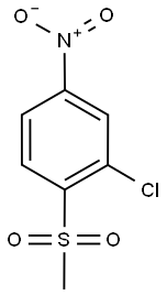 3-Chloro-4-(methylsulphonyl)nitrobenzene 结构式