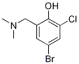 4-Bromo-2-chloro-6-[(dimethylamino)methyl]phenol 结构式