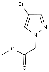 Methyl (4-bromo-1H-pyrazol-1-yl)acetate 结构式