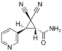 (1R,3S)-2,2-Dicyano-3-(pyridin-3-yl)cyclopropanecarboxamide 结构式