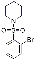 1-[(2-Bromophenyl)sulphonyl]piperidine 结构式