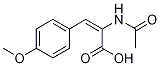 2-(Acetamido)-3-(4-methoxyphenyl)acrylic acid 结构式
