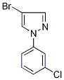 4-Bromo-1-(3-chlorophenyl)-1H-pyrazole 97% 结构式