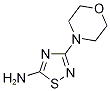 5-Amino-3-morpholin-4-yl-1,2,4-thiadiazole 结构式