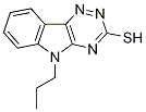3-Mercapto-5-propyl-5H-1,2,4-triazino[5,6-b]indole-CB's name 结构式