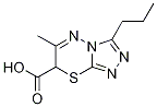 6-Methyl-3-propyl-7H-[1,2,4]triazolo[3,4-b][1,3,4]thiadiazine-7-carboxylic acid 结构式