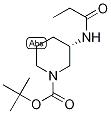 (3S)-1-(tert-Butoxycarbonyl)-3-(propionylamino)piperidine, tert-Butyl (3S)-3-(propanoylamino)piperidine-1-carboxylate 结构式