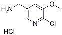 (6-Chloro-5-methoxypyridin-3-yl)methylamine hydrochloride 结构式