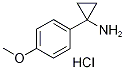 1-Amino-1-(4-methoxyphenyl)cyclopropane hydrochloride, 4-(1-Aminocycloprop-1-yl)anisole hydrochloride 结构式