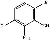 2-氨基-6-溴-3-氯苯酚 结构式