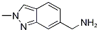 (2-Methyl-2H-indazol-6-yl)methylamine 结构式