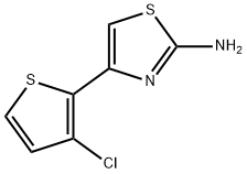 4-(3-氯噻吩-2-基)噻唑-2(3H)-亚胺 结构式