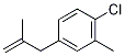 3-(4-Chloro-3-methylphenyl)-2-methylprop-1-ene 结构式