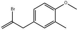 2-Bromo-3-(4-methoxy-3-methylphenyl)prop-1-ene 结构式