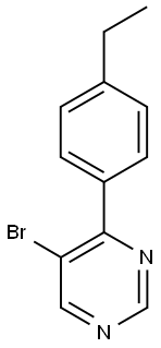 5-Bromo-4-(4-ethylphenyl)pyrimidine 结构式