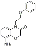 8-Amino-4-(2-phenoxyethyl)-2H-1,4-benzoxazin-3(4H)-one 结构式