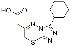 6-(Carboxymethyl)-3-cyclohexyl-7H-[1,2,4]triazolo[3,4-b][1,3,4]thiadiazine 结构式