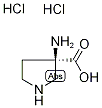 (R)-3-Aminopyrrolidine-3-carboxylic acid dihydrochloride 结构式