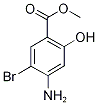 5-Amino-4-bromo-2-(methoxycarbonyl)phenol, 2-Bromo-5-hydroxy-4-(methoxycarbonyl)aniline 结构式