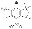 4-Bromo-2,3-dihydro-7-nitro-1,1,3,3,6-pentamethyl-1H-inden-5-amine 结构式