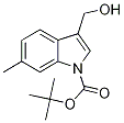 3-(Hydroxymethyl)-6-methyl-1H-indole-1-carboxylic acid tert-butyl ester 结构式