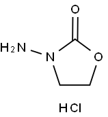 3-AMINO-2-OXAZOLIDONE HYDROCHLORIDE>95% 结构式