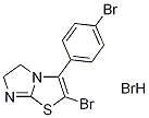 2-Bromo-3-(4-bromophenyl)-5,6-dihydroimidazo[2,1-b][1,3]thiazole hydrobromide 结构式