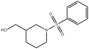 [1-(Phenylsulphonyl)piperidin-3-yl]methanol 结构式